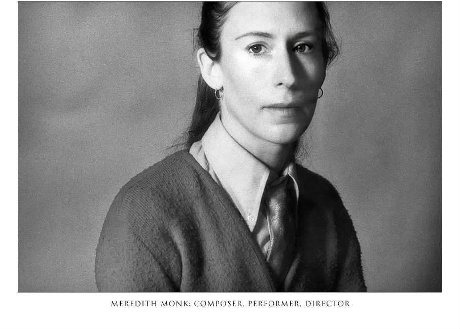 Photo portrait of Meredith Monk, composer, performer and director.