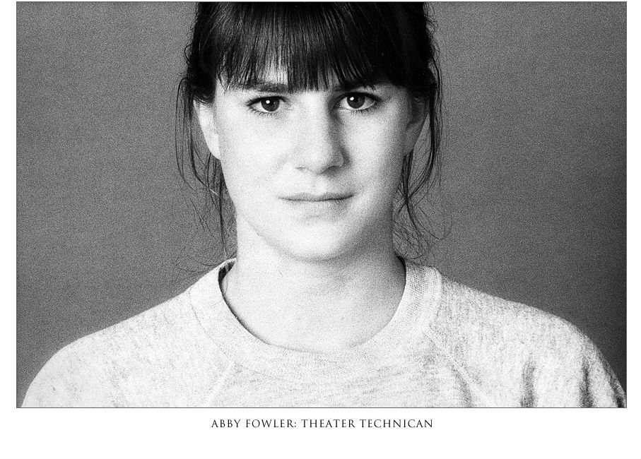 photo portrait of Abby Fowler theater technican
