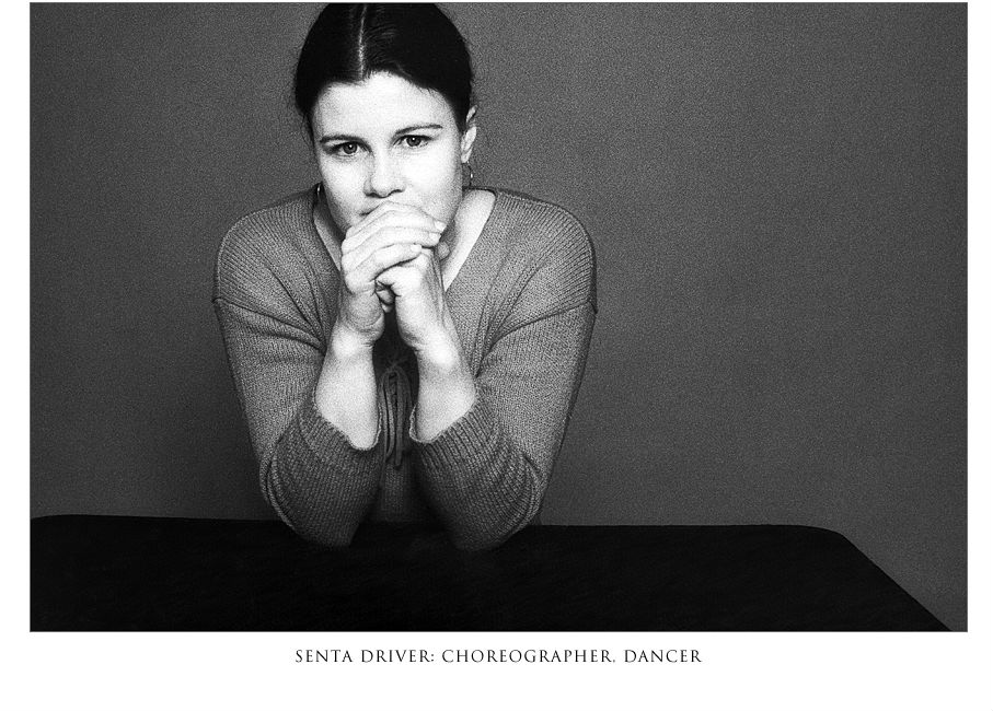 Photo portrait of Senta Driver choreographer and dancer.