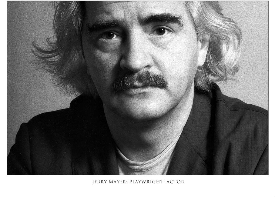Photo portrait of Jerry Mayer, playwright and actor.